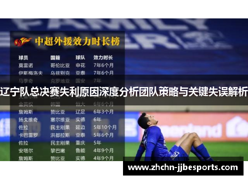 辽宁队总决赛失利原因深度分析团队策略与关键失误解析